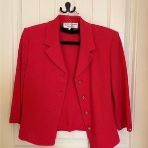 St. John Women's Vibrant Coral Blazer